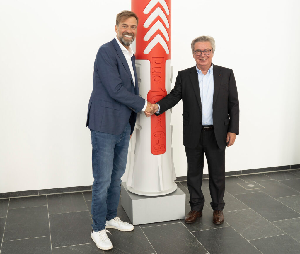 Jürgen Klopp è Brand Ambassador del Gruppo fischer