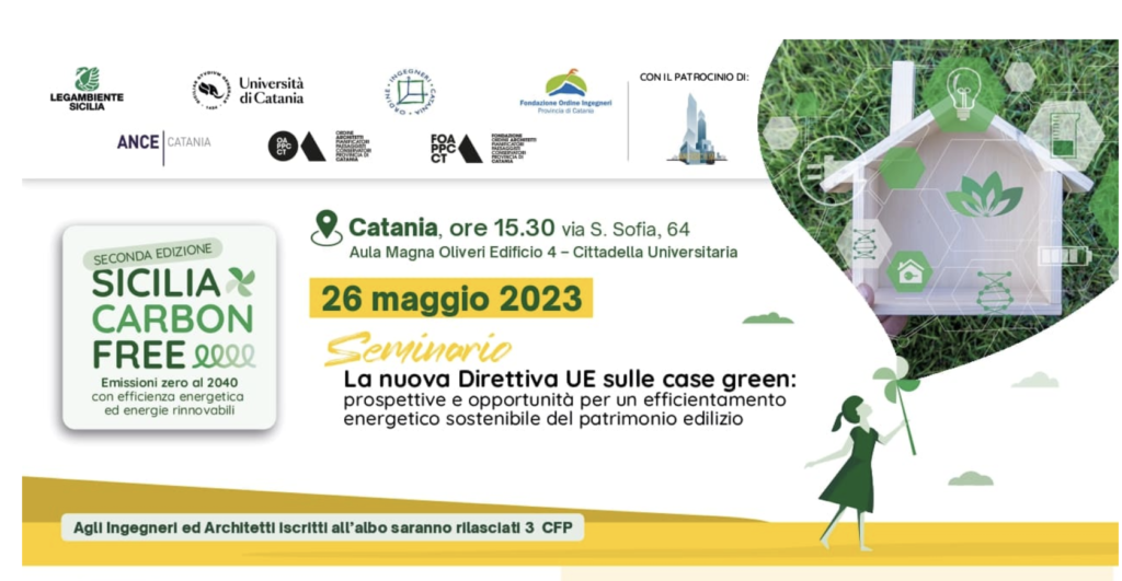 Catania, seminario sulla direttiva UE case green. Prospettive e opportunità